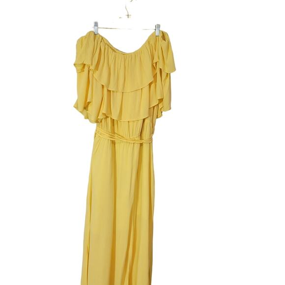 NEW CITY CHIC Dress Women's Sz 20 Midi Off-Shoulder Cruise Vacay - Picture 4 of 10